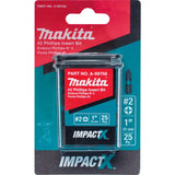 Embout Phillips ImpactX™ n°2 de 1 po, paquet de 25 MAKITA A-99758
