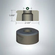 7/8-inch Cleveland Matrice C740 with positioning notch, 2.125-inch diameter and 1-inch height industrial tool component