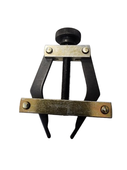 Chain connecting tool with adjustable screw and metal arms for easy roller chain link assembly and repair tasks