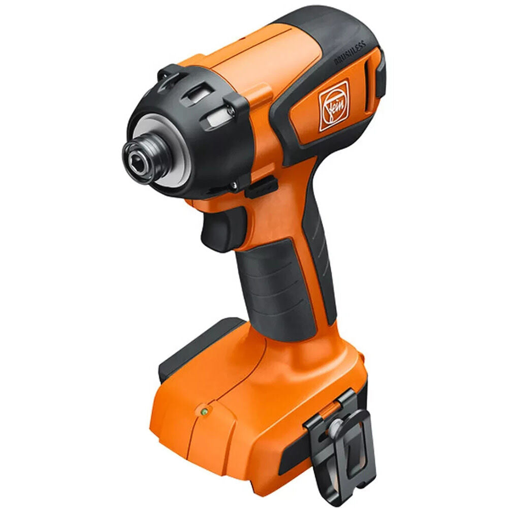 Cordless 1/4 inch Fein ASCD 18-200 W4 brushless impact driver with six-speed electronic torque control and ergonomic handle