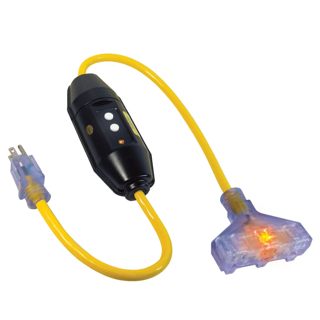 ADAPTATEUR TRIPLE PRISE GFCI 3' 12/3 SJTW PRIME GF320803