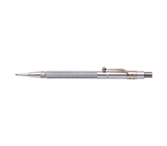 6-inch carbide point scriber with metal body and pocket clip for precise marking and tracing tasks