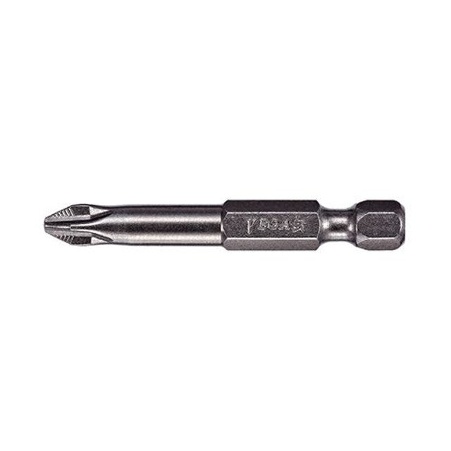 Phillips #3 power bit 3-1/2 inch with hex shank, durable steel construction for heavy-duty fastening tasks