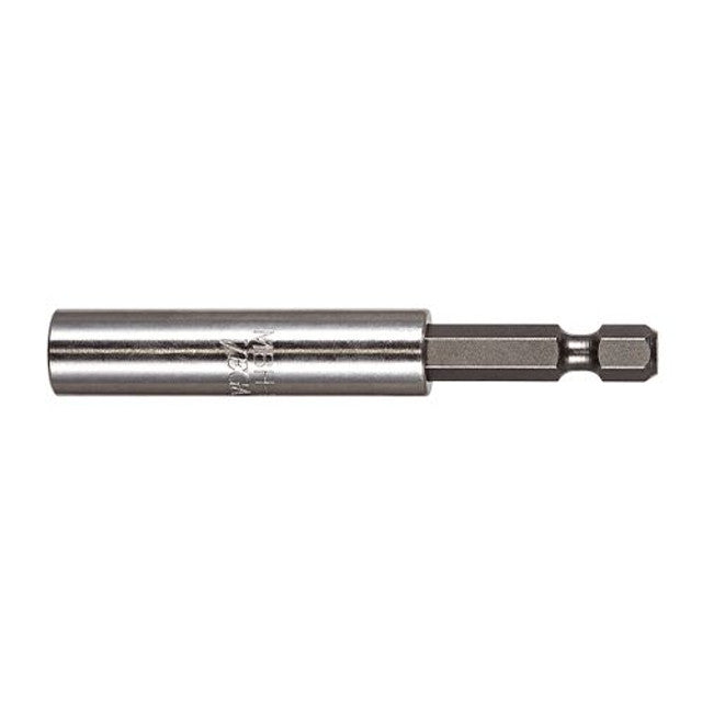 6-inch magnetic bit holder with shock-resistant modified S2 steel and locking C-ring for secure grip