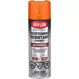Orange Krylon industrial aerosol spray paint with advanced rust barrier technology and high-gloss protective finish