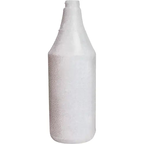 24 oz round high-density polyethylene blow-molded plastic bottle with narrow neck for liquid storage