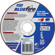 6-inch Bluefire Norton aluminum zirconium cutoff wheel, 0.045" thickness, 7/8" arbor, max 12,225 RPM