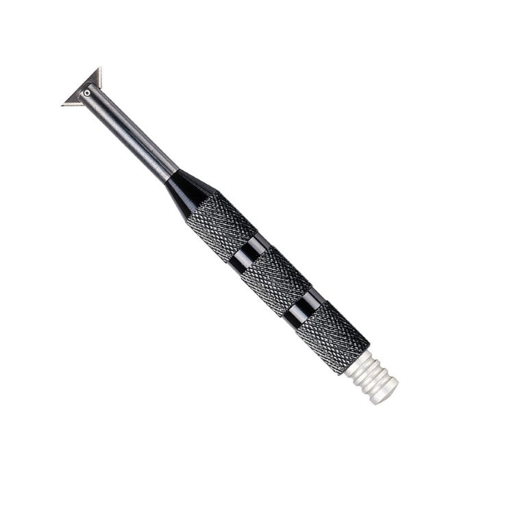 Reversible deburring tool NOGA RC2200 with knurled grip and cutting blade for 10 to 22 mm thickness materials