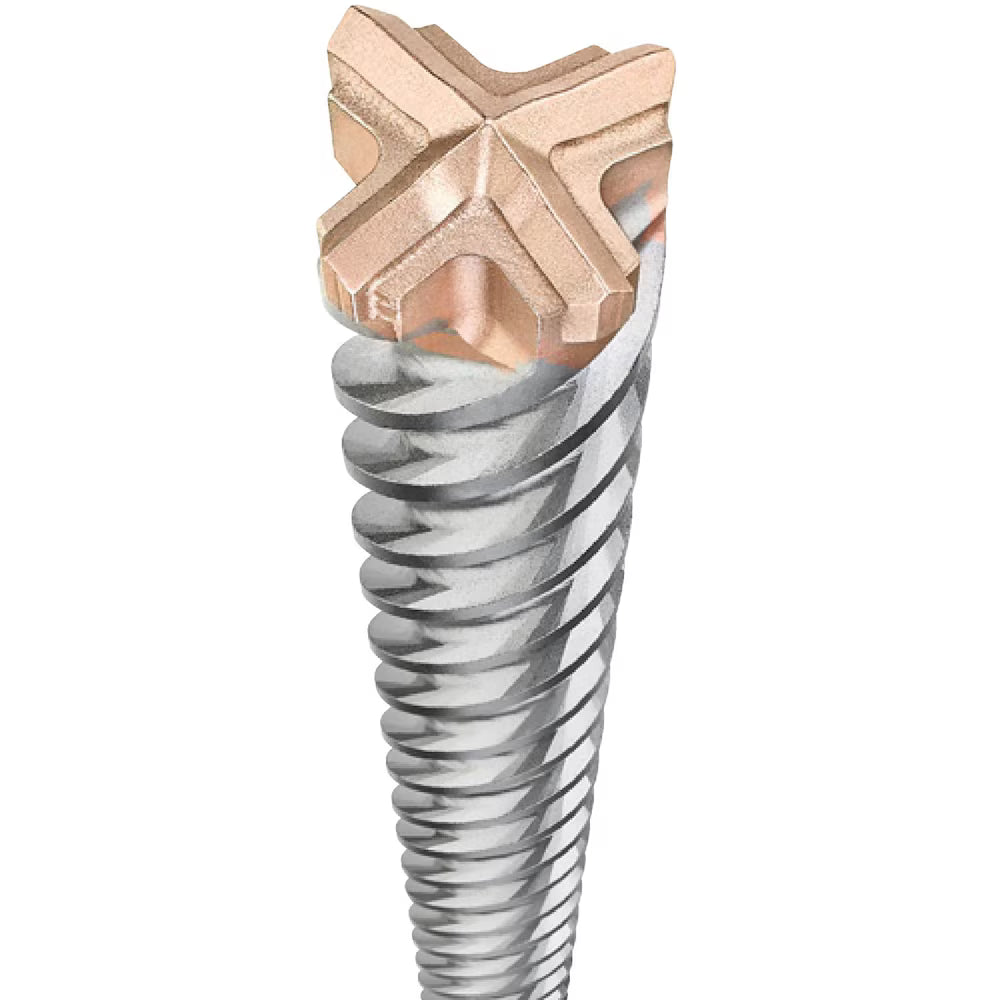 SDS Max drill bit with carbide tip, designed for heavy-duty drilling in concrete, stone, and masonry materials