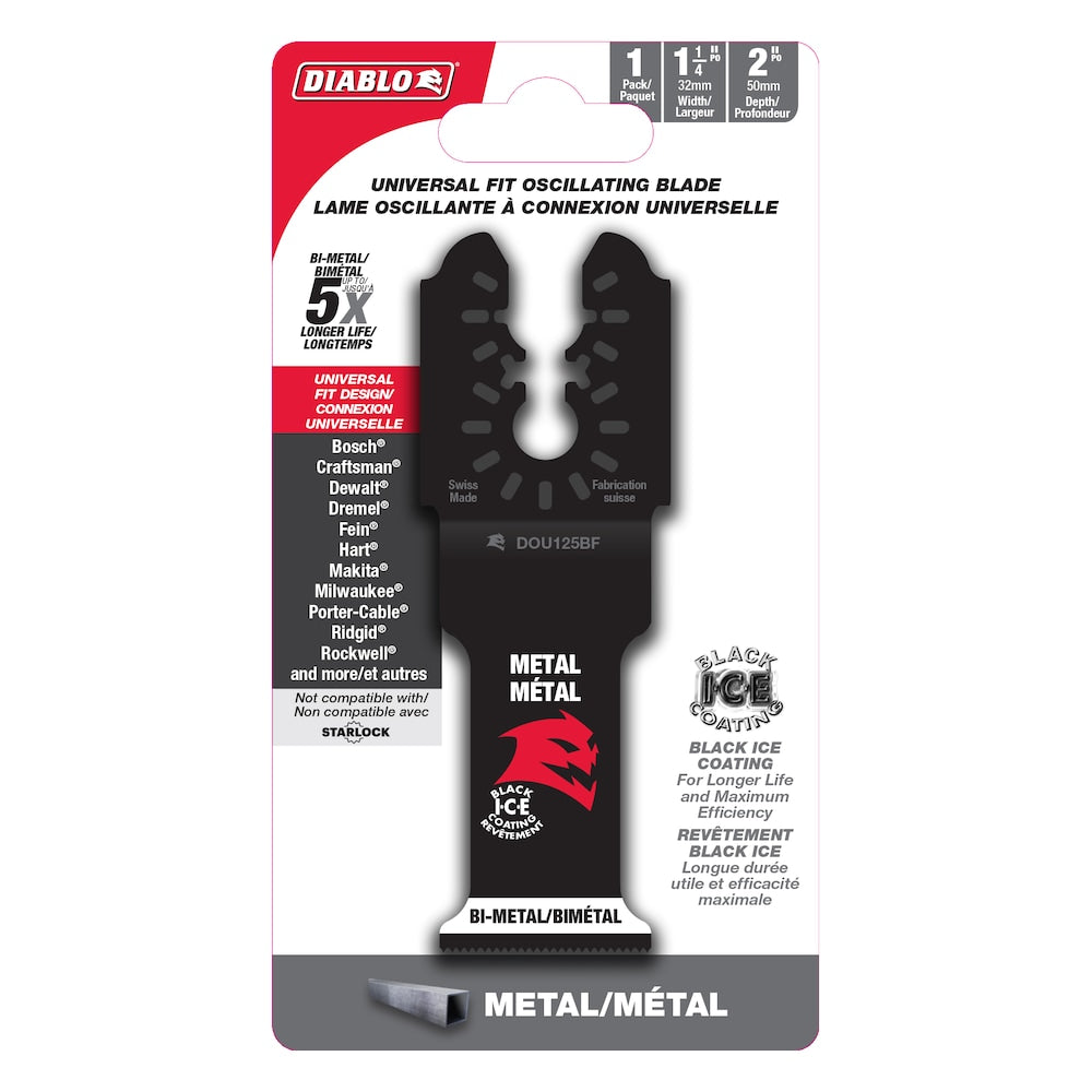 DIABLO DOU125BF 1-1/4 LAME OSCILLANTE BI-METAL POUR METAL