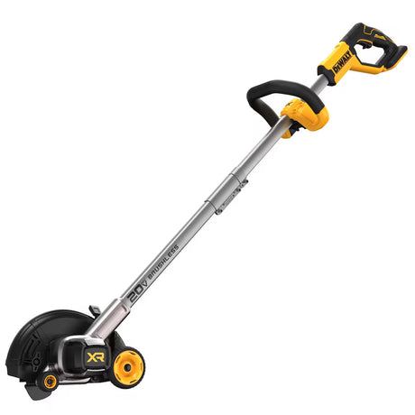 DeWalt 20V MAX XR cordless brushless string trimmer with adjustable handle and protective blade guard, tool only