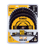 PACK DE 3 LAMES DE SCIE 12" 40-80D DWA112CMB3