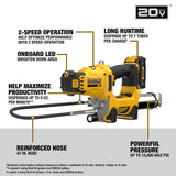 ENSEMBLE PISTOLET GRAISSEUR DEWALT DCGG581GD1