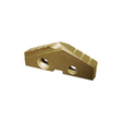 1 inch M4 tin-coated high-speed steel spade drill tip with precision cutting edges and mounting holes