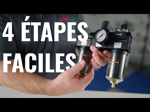 FILTRE/REGULATEUR+LUBRIFICATION 3/8 AIRFLO 300 SEMI-AUTO