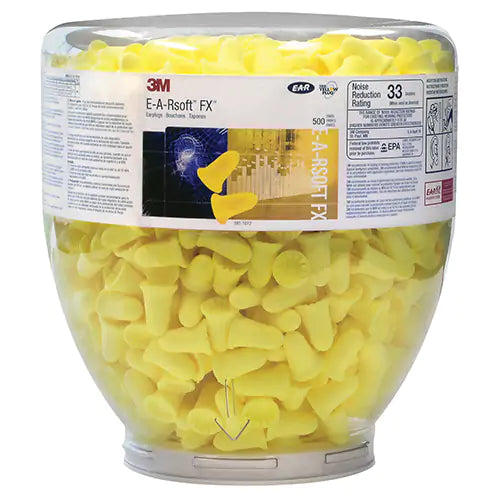 PACK OF 500 PAIRS OF 3M FX EAR PLUGS