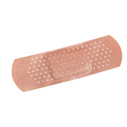 Rectangular breathable adhesive bandage with non-stick absorbent pad, latex-free and water-resistant for wound protection