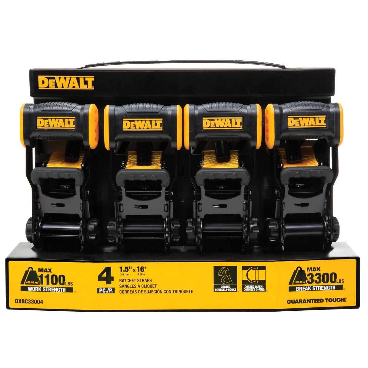 SANGLE À CLIQUET (PAQUET DE 4) DEWALT DXBC33004