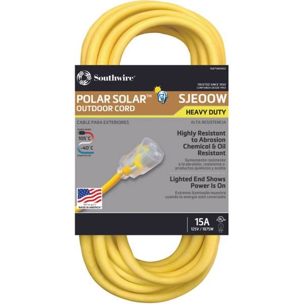 EXTENSION CORD 12/3 25' SINGLE FLEX 1687SW0002