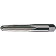 High-speed steel hand tap 10-24 NC #2 with bright finish and square shank for threading applications
