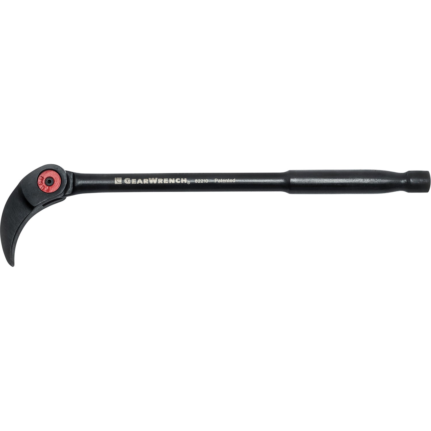 16-inch GearWrench lever with 180-degree pivoting head locking in 14 positions for improved access and leverage