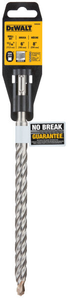 DeWalt SDS Plus 11/16 inch x 6 inch x 8 inch concrete drill bit with durable carbide tip and spiral flute design
