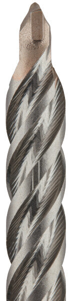 SDS Plus 3/4 inch by 6 inch by 8 inch concrete drill bit with robust core and aggressive material removal spiral design
