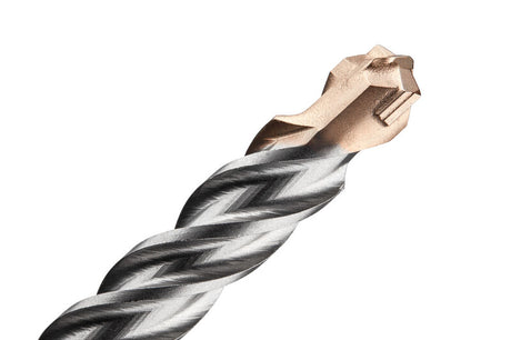 SDS Plus 3/4" x 16" concrete drill bit with robust tapered core and aggressive material removal design for deep hole drilling
