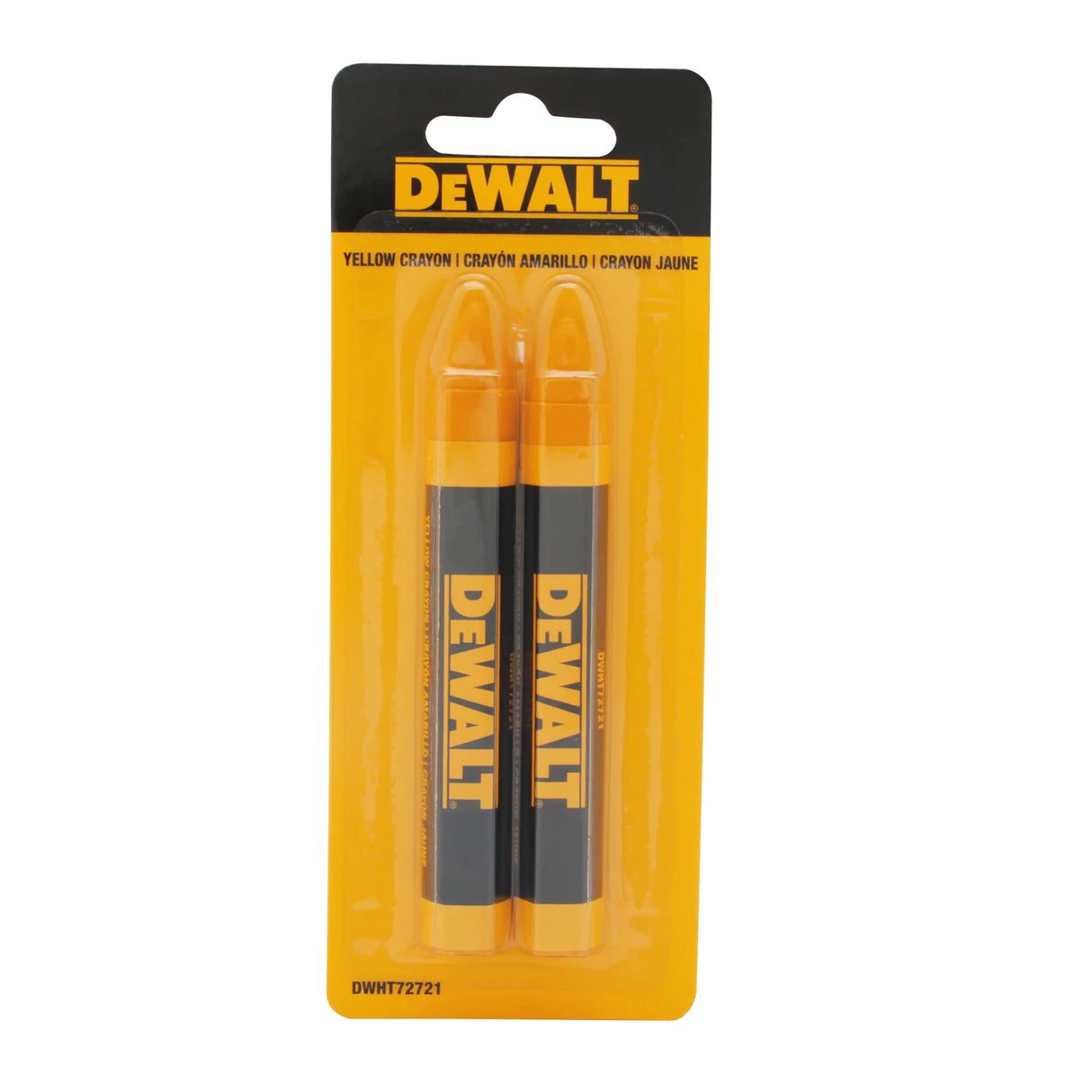 CRAYONS DE MARQUAGE JAUNE (2) DEWALT DWHT72721