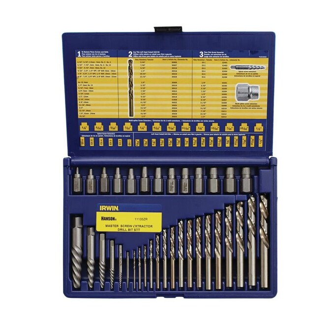 KIT35PCS LEFT DRILLS AND EXTRACTORS 