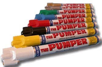 Set of industrial metal marking crayons in various colors with durable construction and refillable ink reservoir