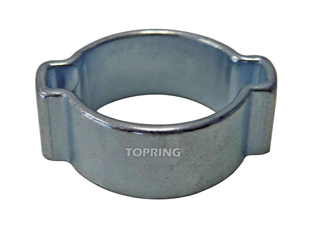 Steel collet clamp for hose, fits 11 to 13 mm diameter with durable corrosion-resistant finish