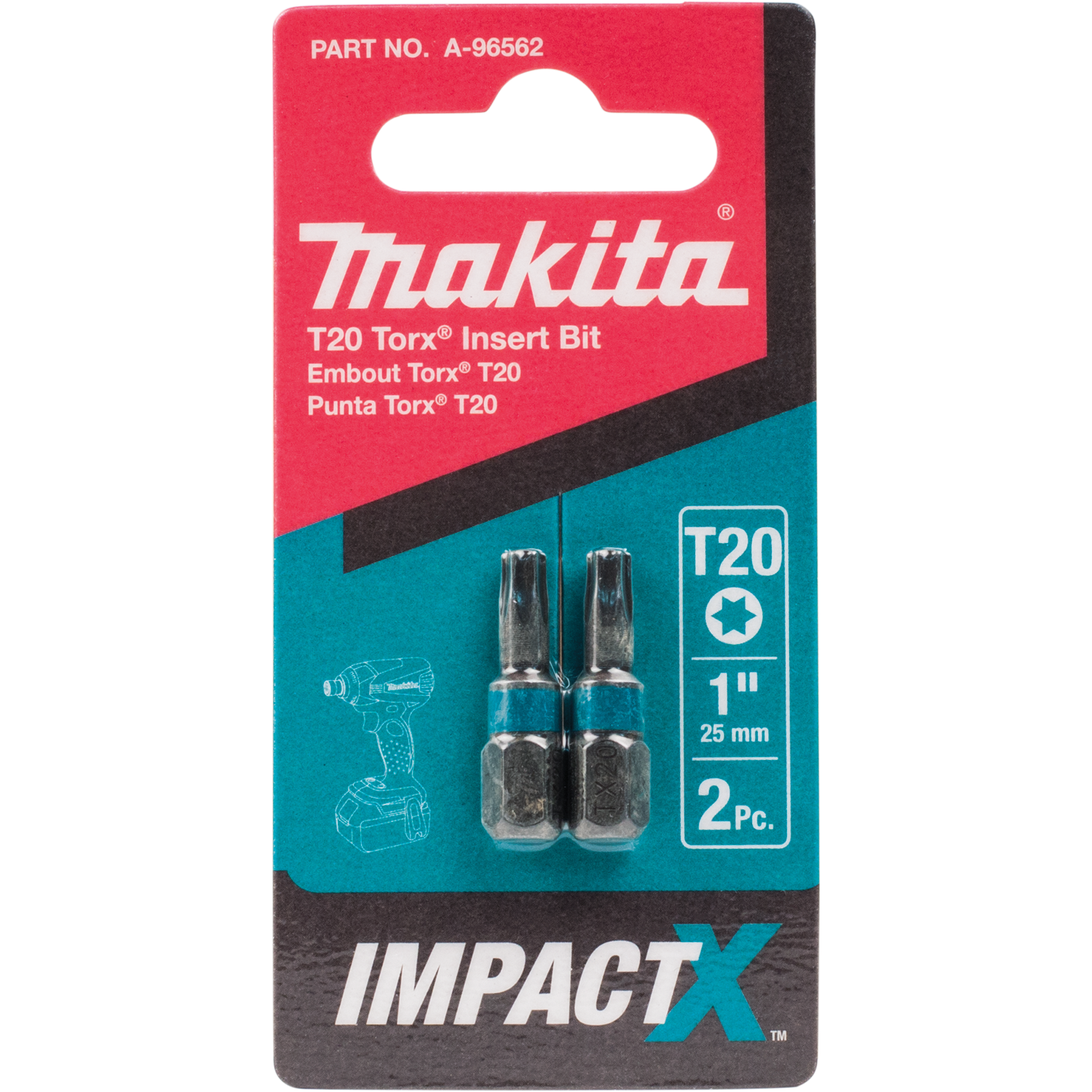 PQT 2 EMBOUT T20 1'' LONG IMPACT MAKITA