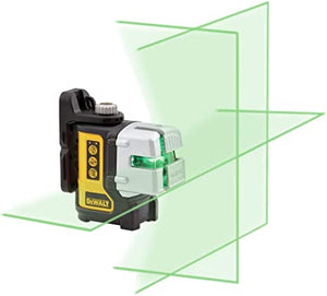 DeWALT ensemble de niveau laser, multiligne, vert, portée de 9,5 m