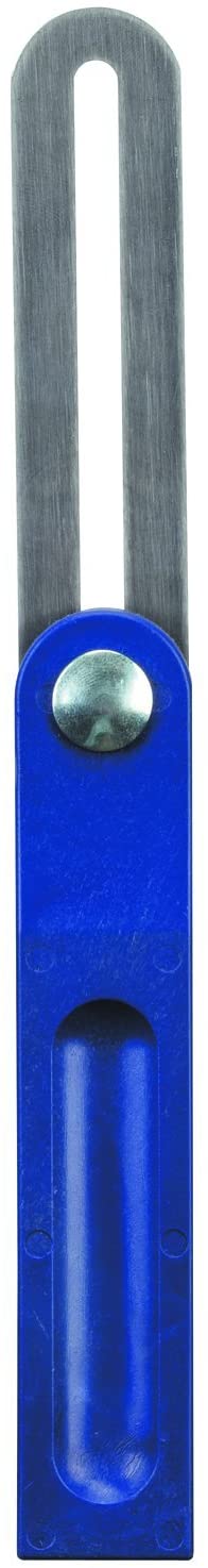 8-inch Irwin bevel gauge with stainless steel blade and ergonomic blue plastic handle for angle measurement and transfer
