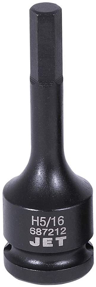 Jet 1/2 inch drive impact socket size H5/16 made of SNCM 8660 steel for enhanced torque and strength