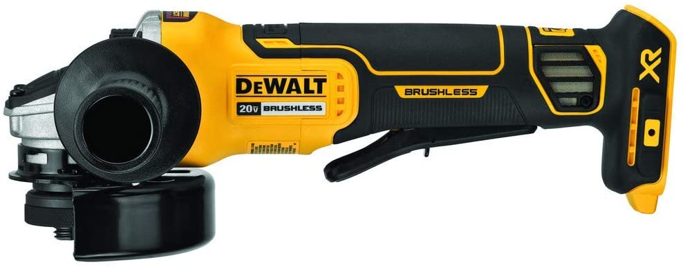 20V brushless 4-1/2 inch angle grinder with motor brake and high protection for extended durability and performance