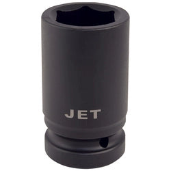 Jet 3/4-inch drive impact socket made of high-strength chrome-molybdenum steel, black finish, shock-resistant design