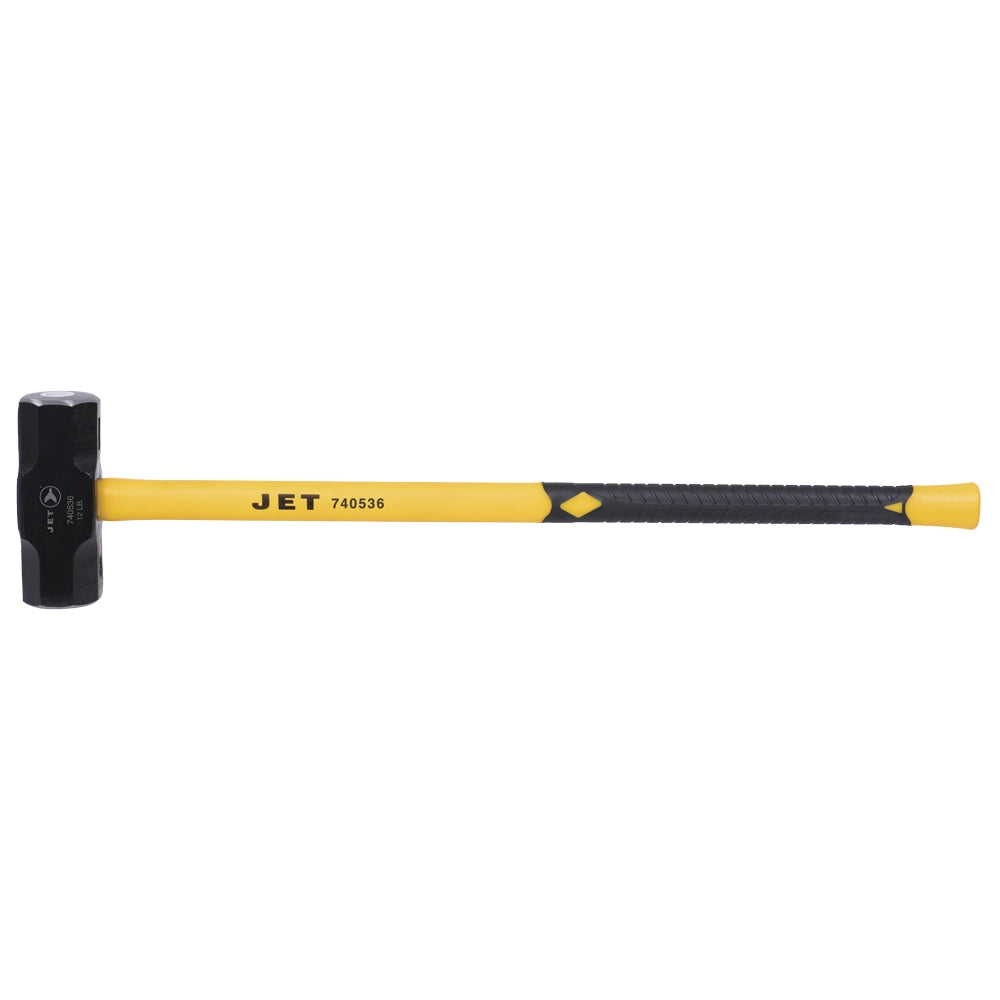Jet fiberglass handle blacksmith hammer with polymer sheath and PVC grip for enhanced durability and impact resistance