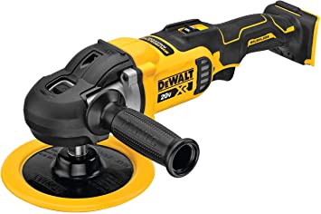 20V cordless 7-inch variable speed brushless car polisher with ergonomic handle and 17.8cm backing plate