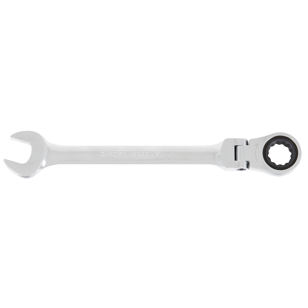 Jet - Combination ratchet wrench with articulated oval head