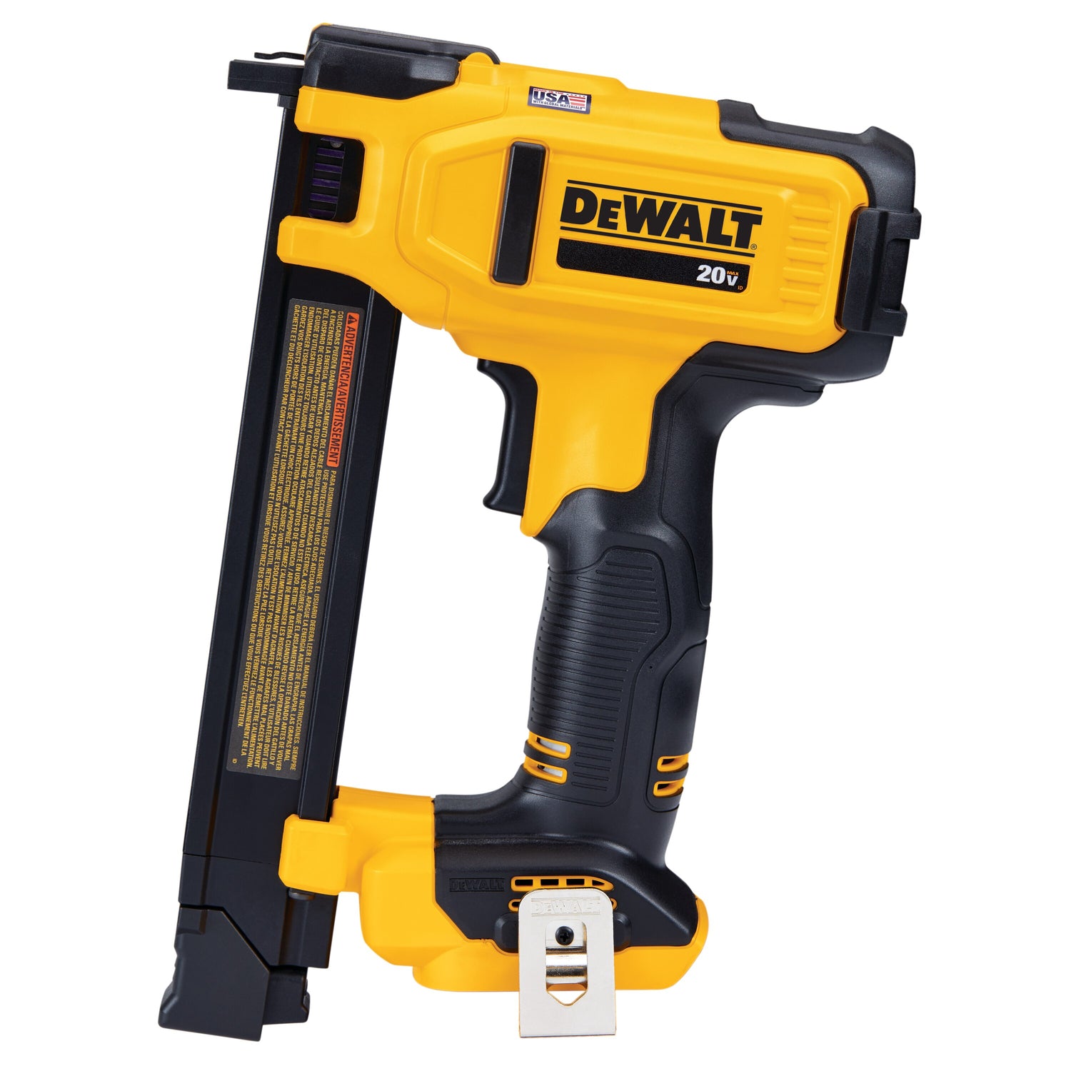 20V cordless cable stapler with ergonomic grip, designed for residential wiring and Romex cable installation