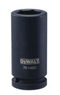 3/4 drive long 25mm 6-point impact socket with black finish for heavy-duty fastening tasks