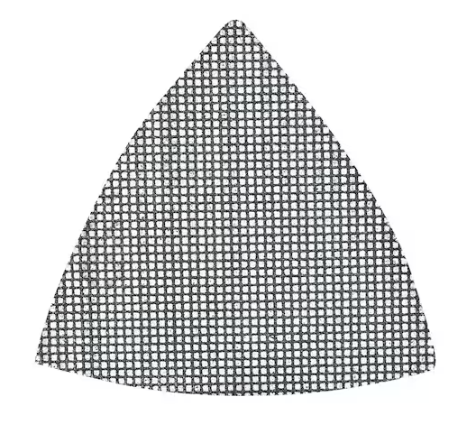 Triangular oscillating tool accessory mesh pad, 220 grit, coarse sanding, pack of five sheets