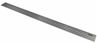 60V MAX FLEXVOLT guide rail for TRACKSAW with anti-slip strips, designed for precise straight cuts in hardwoods
