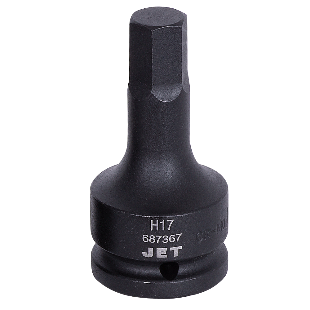 Jet 3/4 inch drive hex impact socket made of SNCM 8660 steel for enhanced torque and twist resistance