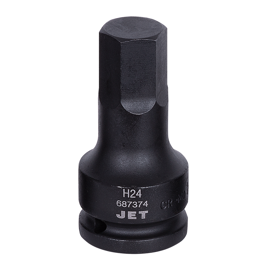 3/4" drive impact hex socket made of SNCM 8660 steel for enhanced torque and torsion resistance