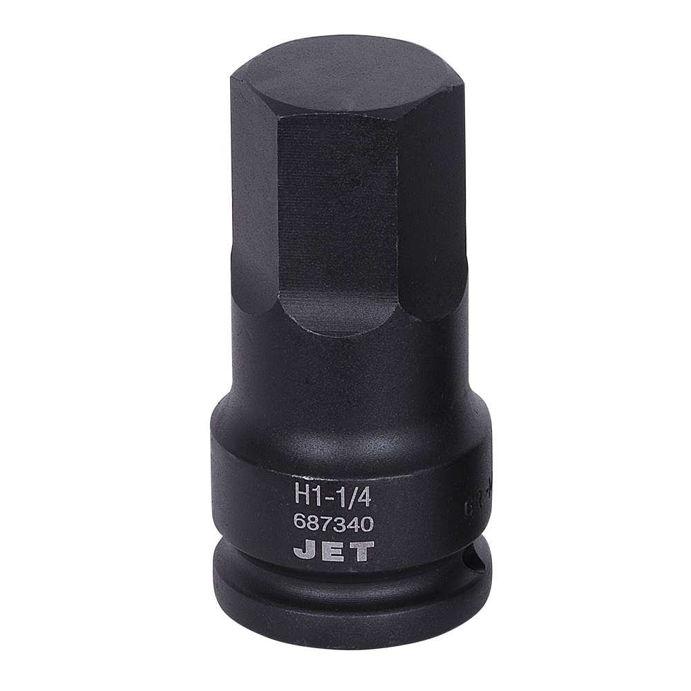Jet impact hex socket 3/4" drive, made from SNCM 8660 steel for enhanced torque and torsion resistance