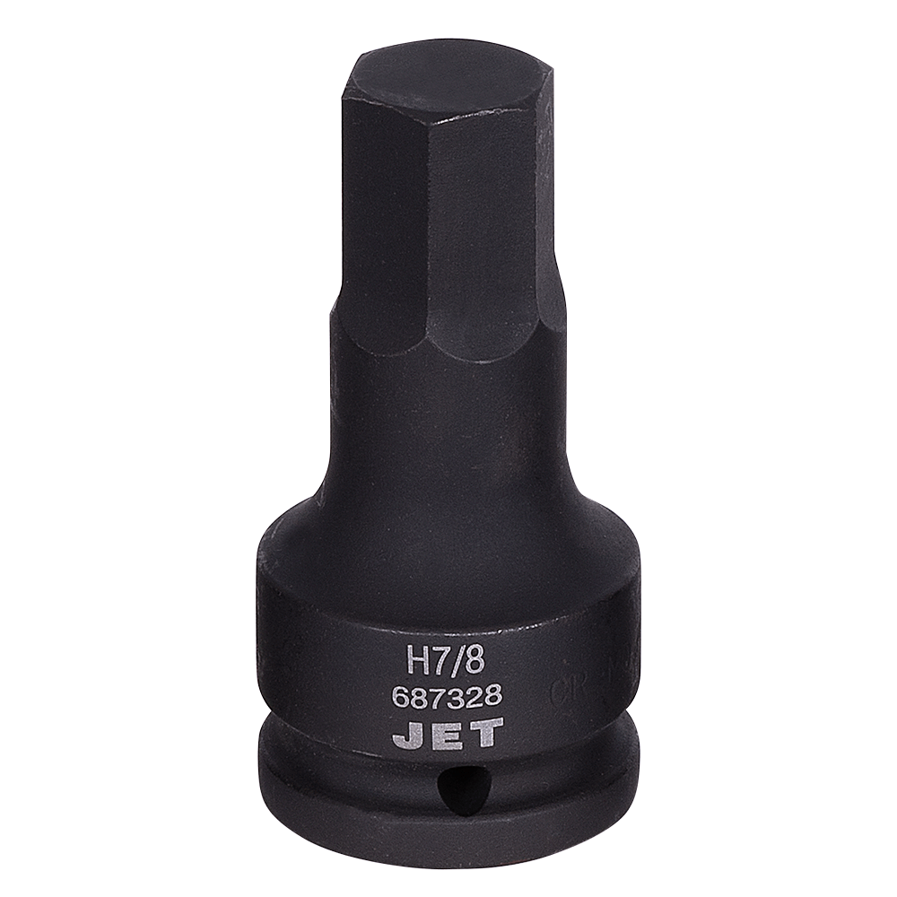 Jet 3/4 inch drive hex impact socket made of SNCM 8660 steel for enhanced torque and torsion resistance