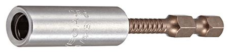 1/4 inch magnetic adaptor with shock-resistant S2 steel and patented spiral torsion zone for durability and professional use